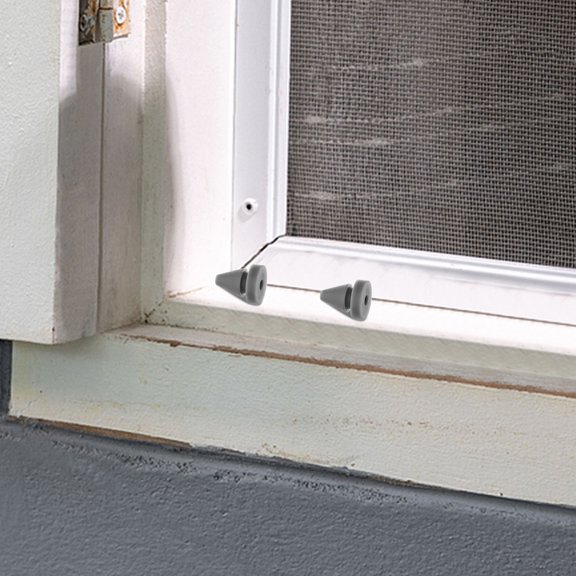 MERRYHAPY Silicone Door Bumpers Dark Grey Anti-Collision Protective Plugs Door Stopper Pads