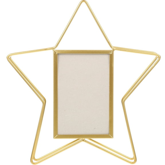 Vintage Star Shaped Metal Wire Photo Frame Stand for Home, Wedding, Desk, Tabletop Decorative Picture Display