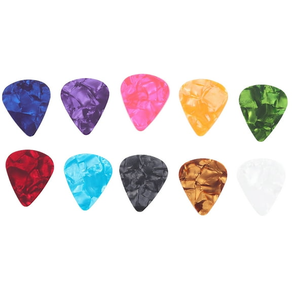 MERRYHAPY Assorted Color Guitar Pick Set Durable Celluloid Picks for Guitar Bass Ukulele 50 Count