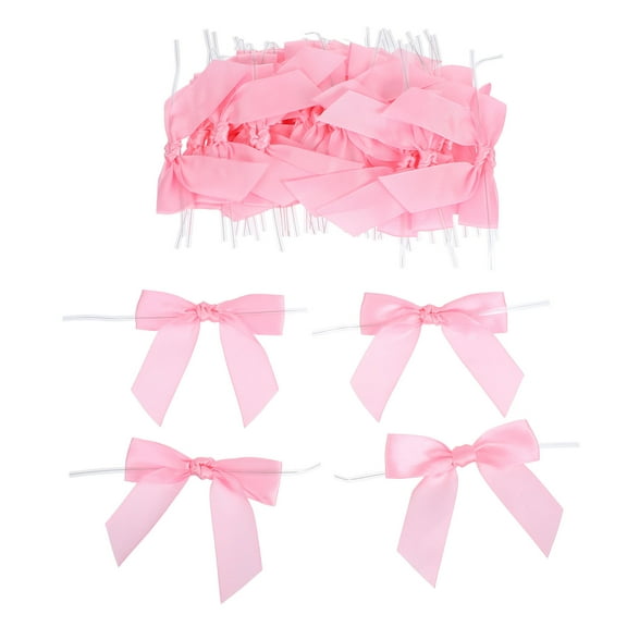 MERRYHAPY Bow Shape Bows for Crafts, Wrapping, Decorations, 50 Pieces Polyester Ribbon Bows