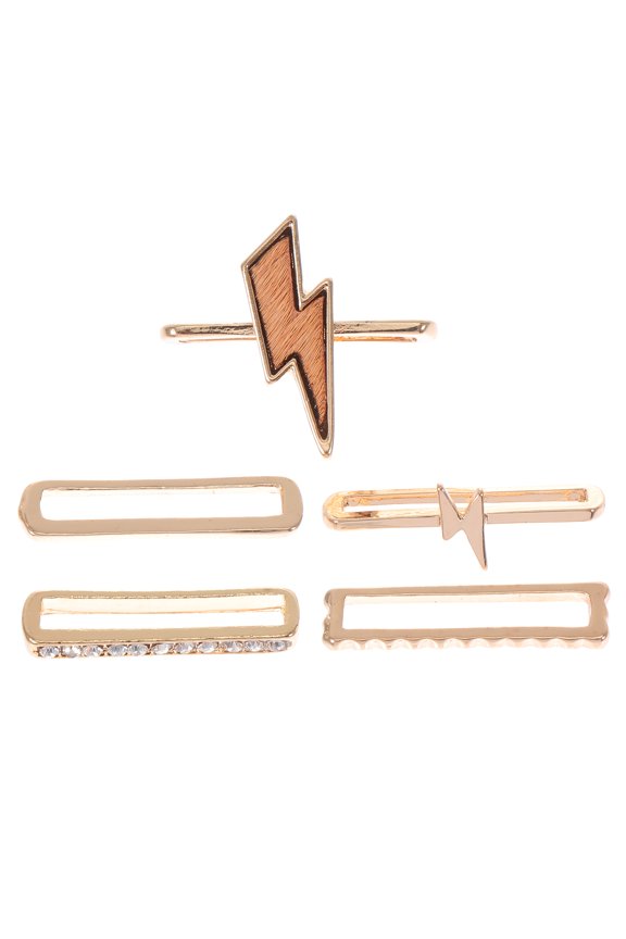 5-Pack Zinc Alloy Decorative Charm for Watch Bands Wristband Accessories Stylish