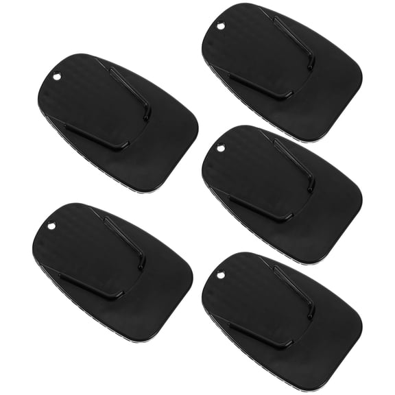 MERRYHAPY 5Pcs Black Motorcycle Kickstand Pads Anti- Ground Accessories for Bikes