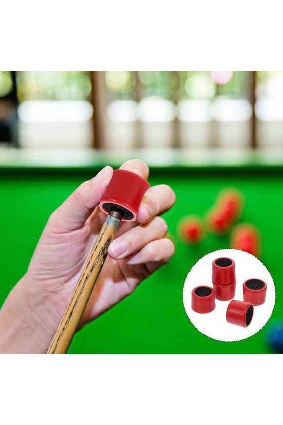 Red Plastic Cue Tip Shaper for Billiard Use, Portable and Durable