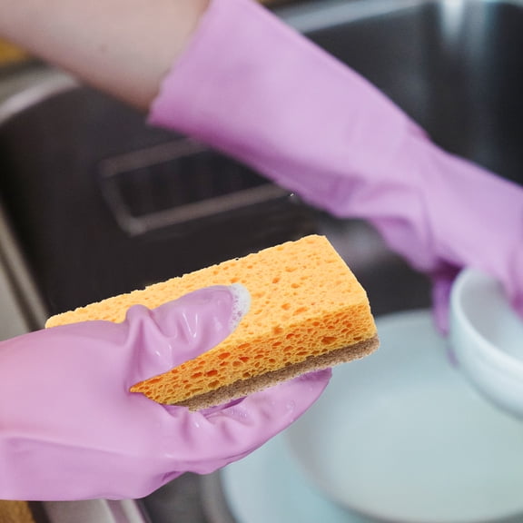 5-Pack Christmas Scrub Sponges for Kitchen, Car Washing, Dishes, Sink & Bathroom Cleaning Tools Set