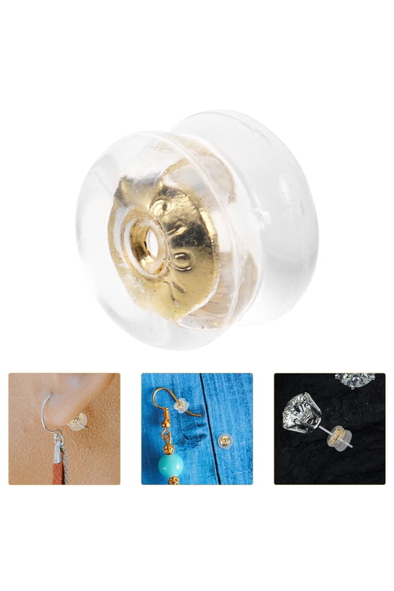 6 Pairs Silicone Earring Backs for , Anti-Drop Replacement Accessories