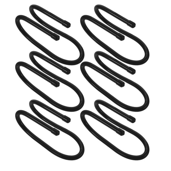 MERRYHAPY 6-Pack Black Fence Hook Chain Link Hangers for Pool Equipment and Outdoor Use