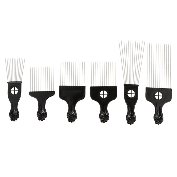 MERRYHAPY 6Pcs Natural Twisted Hair Comb Black Hair Styling Supplies for Curl and Volume