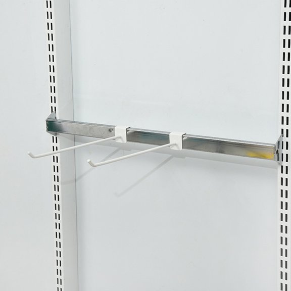 MERRYHAPY Display Rack Hooks Hardware Hook White 6PCS