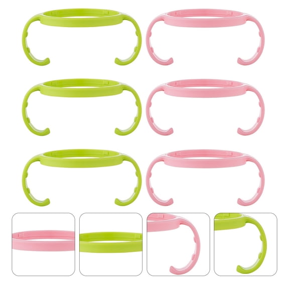 MERRYHAPY Feeding Bottle Handle PP Assorted Color for Holding Use 6Pcs
