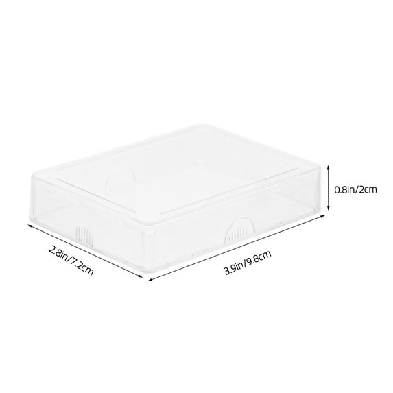 MERRYHAPY 6-Pack Plastic Card Holder Organizer Box with Transparent Design for Trading Cards and Game Deck Storage