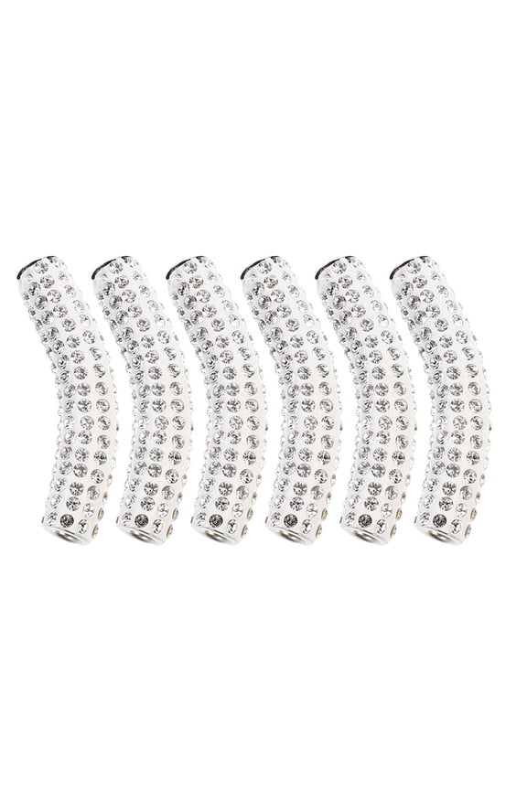 6Pcs Shoelace Buckles Metal DIY Accessories Rhinestone Studded Decorative Replacement Buckles