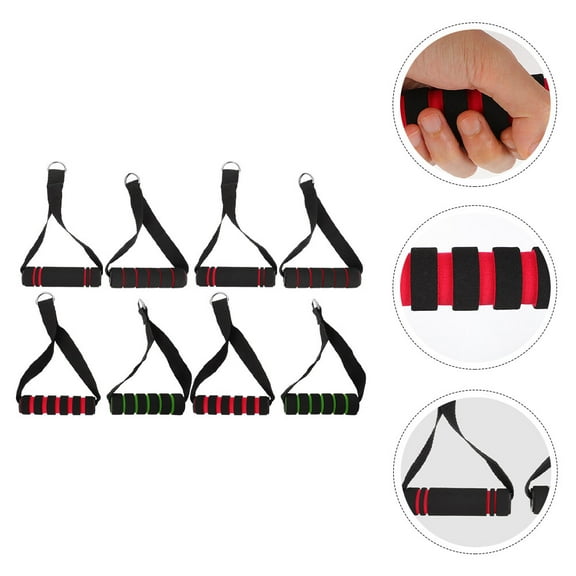 MERRYHAPY 8Pcs Portable Fitness Handles with Ergonomic Grip for Cable Machine and Resistance Training