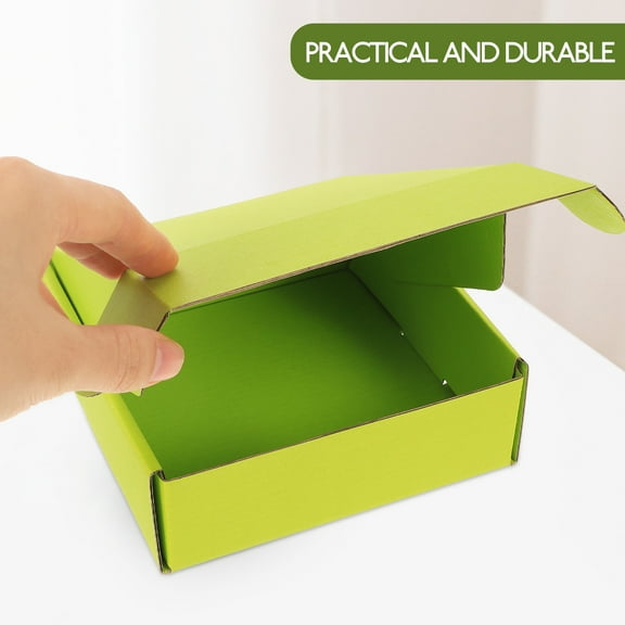 MERRYHAPY 8Pcs Light Green Wrapping Boxes Strong Shipping Case for Small Items
