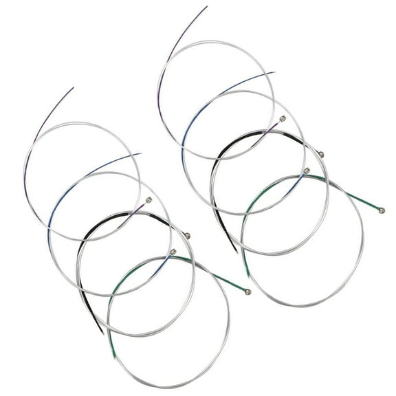 MERRYHAPY 8-Piece Nickel Plated Violin String Set Replacement for Practice, Performance, and Player Use