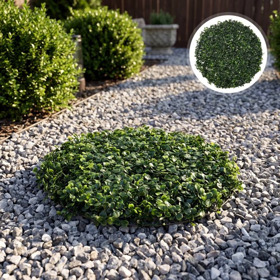 MERRYHAPY Artificial Grass Mat for Manhole Covers Outdoor Plastic Green
