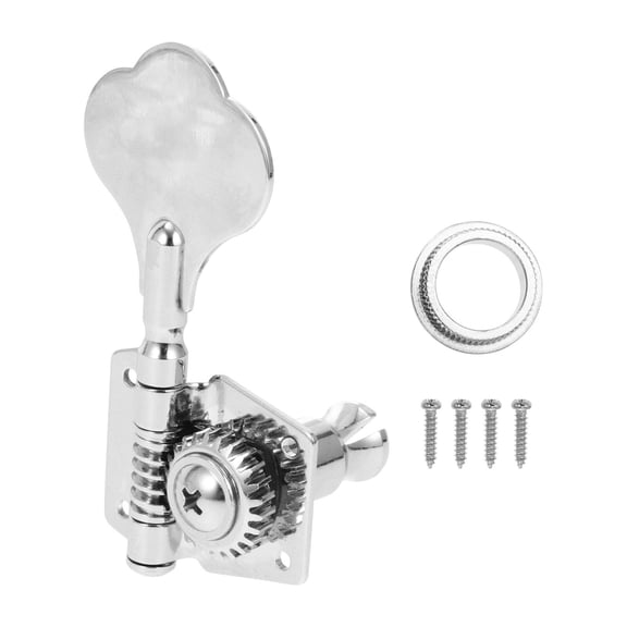 MERRYHAPY 1Set Guitar Tuning Keys Bass Machine Head Plated Silver Color High Grade Metal