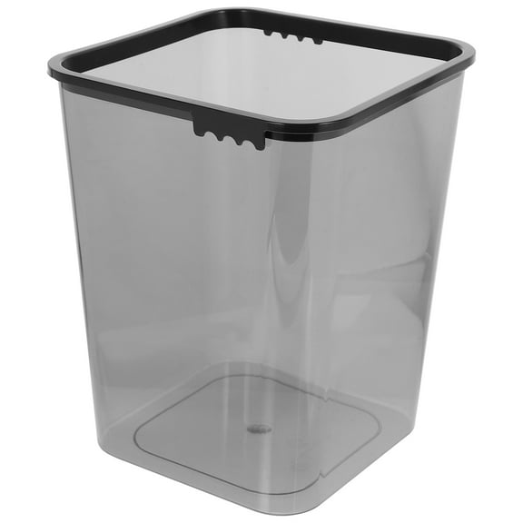 MERRYHAPY Large Capacity Grey Plastic Trash Can for Home and Office Use Waste Bin