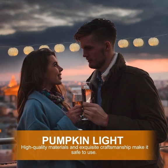 MERRYHAPY Pumpkin Modeling Light ng Paper Pumpkin LED ng Lights for All Occasions 1Pcs