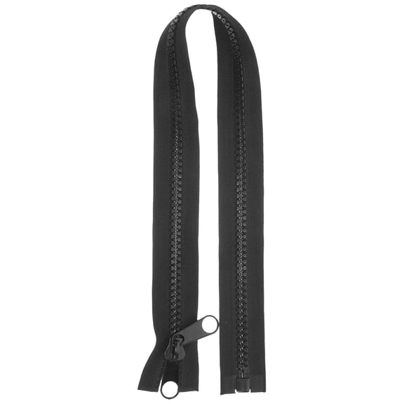 MERRYHAPY Black Double-Sided Zipper for Clothing, Crafts, Costume Decorating, Sewing, and Apparel Projects