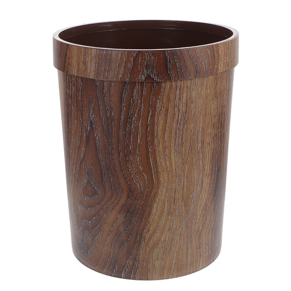 MERRYHAPY Black Plastic Trash Can with Lid, Waste Bin for Office, Home, Kitchen, Bathroom Indoor Use