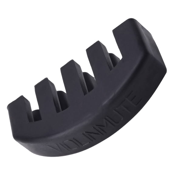 MERRYHAPY Black Rubber Violin Practice Mute, Lightweight Portable Noise Reducer for Quiet and Effective Violin Practice Sessions