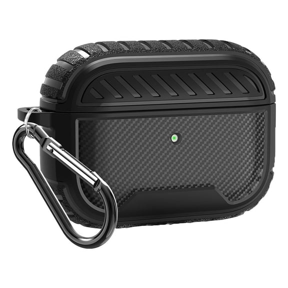 MERRYHAPY Black Silicone Earphone Carrying Case with Design and Access for Earbuds and Headphones