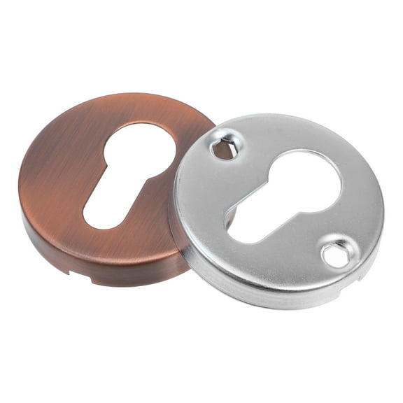 MERRYHAPY Brown Stainless Steel Keyhole Cover for Kitchen Door, and Protective Hardware Accessory