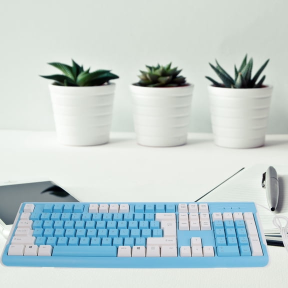 MERRYHAPY Portable Gaming Keyboard with Number Pad, 104 Keys, ABS Material, Non-Conflict Design for PC and Laptop