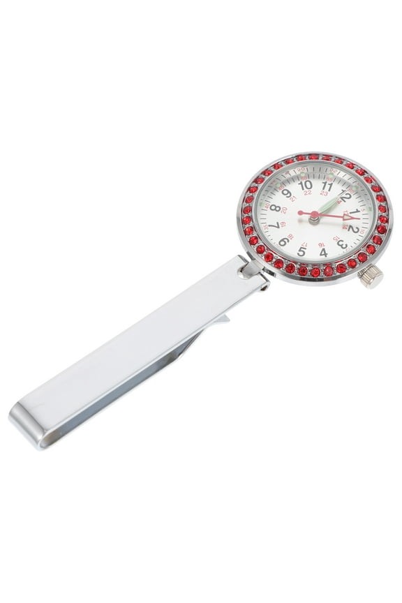 Portable Watch For Nurses And Doctors Red 1Pcs