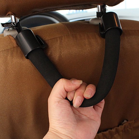 MERRYHAPY Car Grab Handle Black EVA Cotton ABS Support Grip for Elderly and Drivers Safety