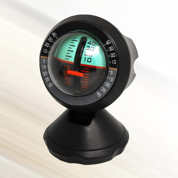 MERRYHAPY Car Inclinometer Level Tilt Gauge Black Accurate Vehicle Slope Indicator for Dashboard