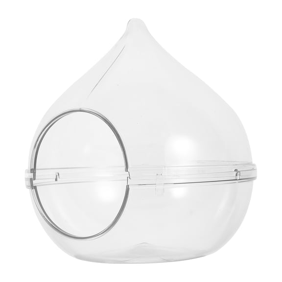 MERRYHAPY Clear Acrylic Hamster Bathtub Multifunctional Pet Bath Basin and Sand Box for Small Pets