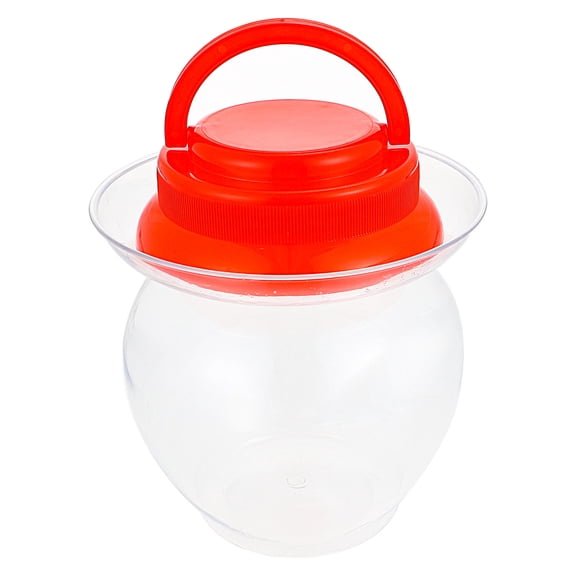 MERRYHAPY Kitchen Pickle Jar Set Red PET Airtight Container for Restaurant and Home Use