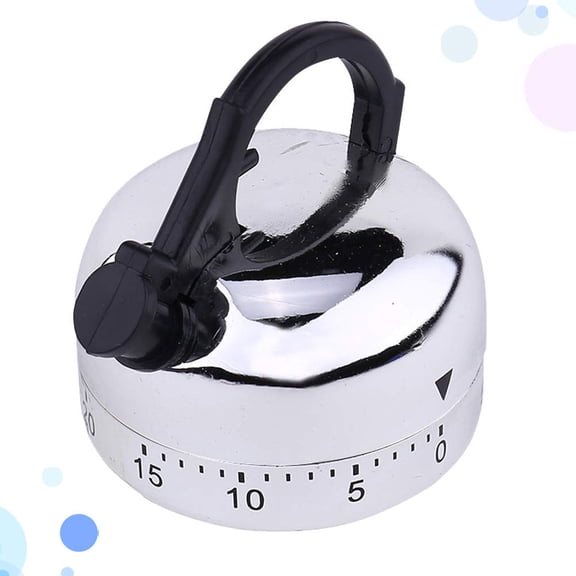 MERRYHAPY Round Plastic Mechanical Countdown Timer, 1 Set, Kitchen Timer for Cooking, Baking, and Time Management