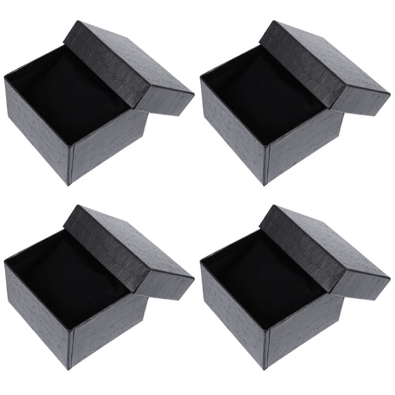 MERRYHAPY Creative Storage Display Case Set, Stylish Multifunctional Paper Boxes for Home Office Organization, 4 Pieces