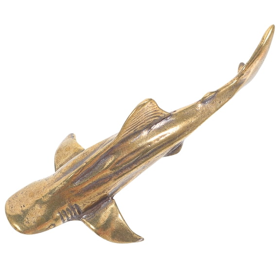 MERRYHAPY Creative Golden Brass Figurine Desktop Decor Small Stable Ornament for Home Office