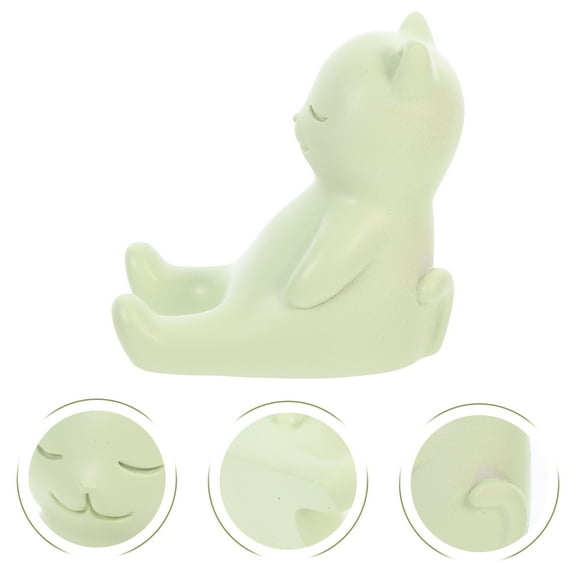 MERRYHAPY Cute Cartoon Phone Stand Resin Cat Shape 1Pcs 2.55X1.77X2.75in
