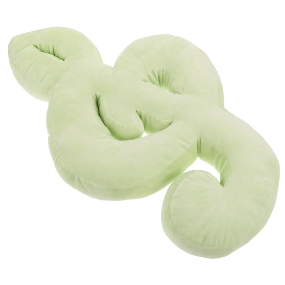MERRYHAPY Soft Plush Musical Note Pillow Light Green for Relaxing, Reading, Home Decor, Comfortable Cushion