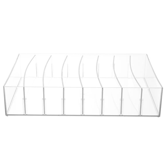 MERRYHAPY Clear Plastic Makeup Organizer, Stylish Vanity Desktop Storage Container for