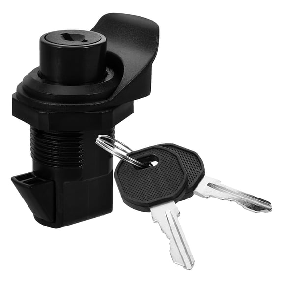 MERRYHAPY case locks Drawer Lock Black Plastic RV Owners On the Go 2 x keys
