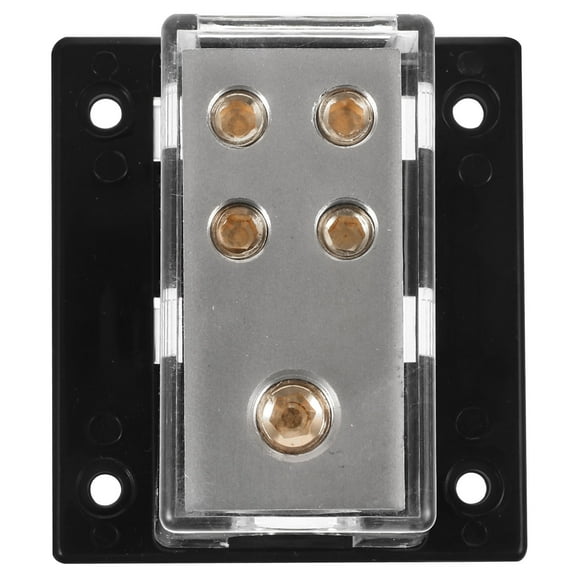 MERRYHAPY 4 Gauge Power Distribution Block for Car Audio Amplifier Systems, High Current Electrical Fuse Holder