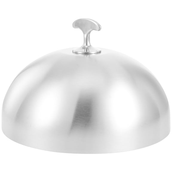 MERRYHAPY Stainless Steel Dome Covered Serving Tray 1 Pack - Food Cover Platter for Kitchen and Dining