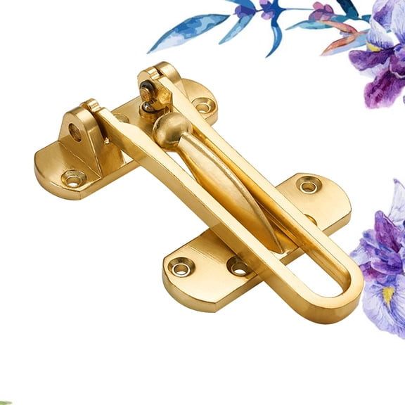 MERRYHAPY 1-Pack Door Security Chain Lock, Golden Door Latch for Home, Restaurant, Office Safety and Security