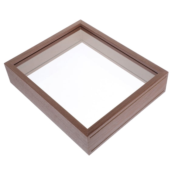 MERRYHAPY Brown Shadow Box Display Case for Dried Plants Pressed Flowers and Butterflies