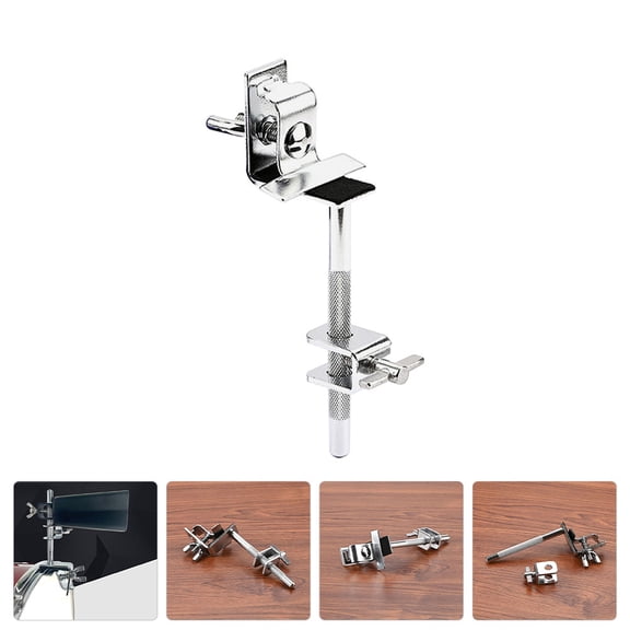 MERRYHAPY Drum Cowbell Mount Holder, Wear-Resistant Design for Drummers, 1 Set