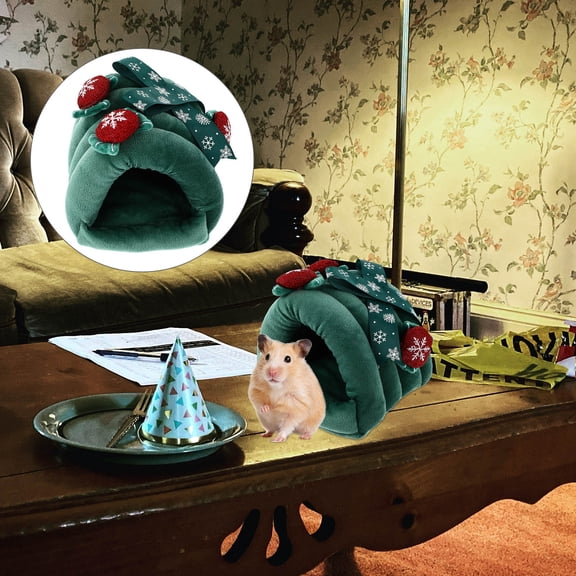 MERRYHAPY 1Pc Hamster Bed Warm Cotton Pet Nest Assorted Color Comfortable Sleeping Cave