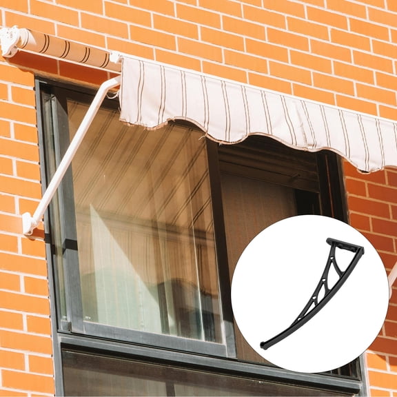 MERRYHAPY Silent Black Steel Awning Bracket Outdoor Mounting Hardware