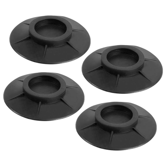 MERRYHAPY 1Set Non Skid Washer Pad Black Shockproof Washing Machine Pads for Home Use