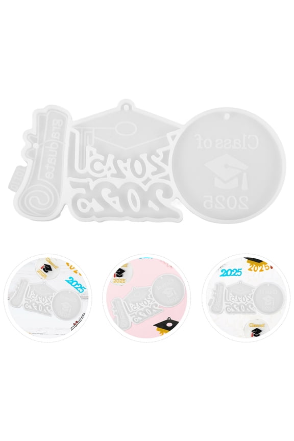 White Silicone Mold for Keychain Making, Backpack Pendant, Decorative Hanging Charm Supplies