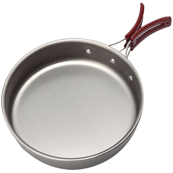 MERRYHAPY Camping Pan Medium Aluminum Alloy Non Stick Reusable Outdoor Cookware